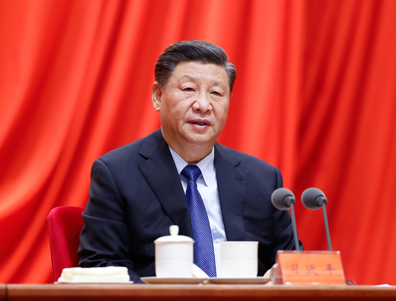 2月20日，黨史學(xué)習(xí)教育動(dòng)員大會(huì)在北京召開。中共中央總書記、國家主席、中央軍委主席習(xí)近平出席會(huì)議并發(fā)表重要講話。新華社記者 黃敬文 攝